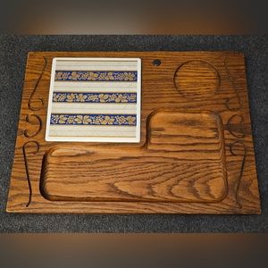 VINTAGE (1970s) Wood Charcuterie Board